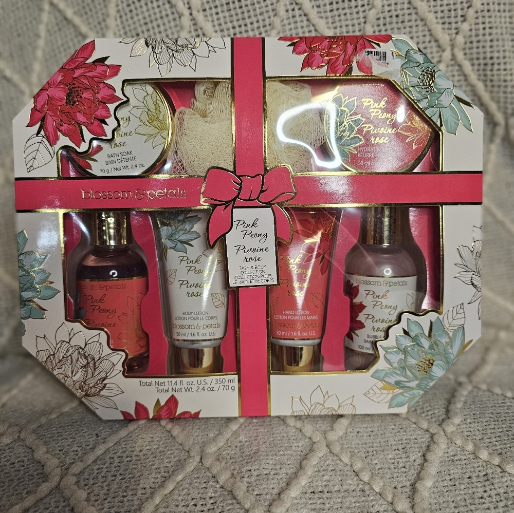 Pink Peony Body Wash Gift Set - Pink